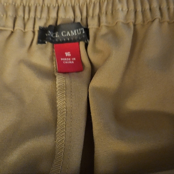 NWT women's rich tan Vince‎ Camuto pants size 16 - Picture 2 of 5